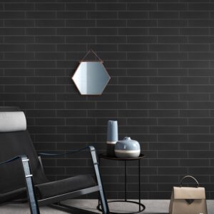 Black Matt Subway Ceramic Tile