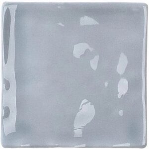 Steel-blue Gloss Austere Handmade Look Tile