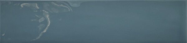 Dark Blue Gloss Wavy Subway Tile