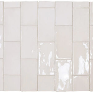 Creamy White Gloss Handmade Look Ceramic Tile