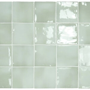 Pale Green Gloss Handmade Look Ceramic Tile