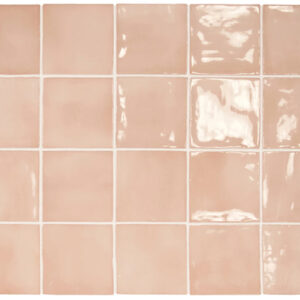 Peach Gloss Handmade Look Ceramic Tile