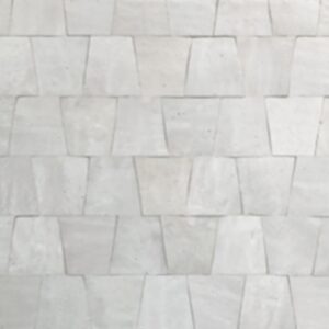 White Gloss Handmade Trapezoid Moroccan Zellige Sculpt