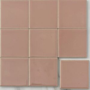 Pink Peach Gloss Crackle Pool Safe Tile