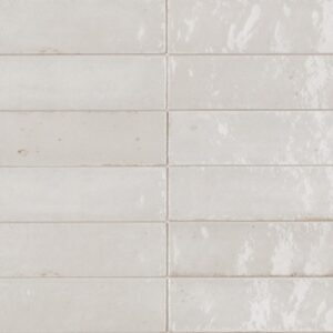 Off White Variegated Matt Subway Tile