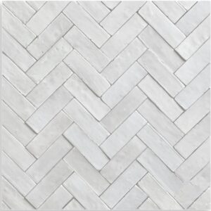 Haze White Gloss Handmade Moroccan Bejmat Sculpt