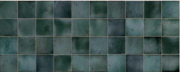 Dark Green Mix Gloss Square Tile