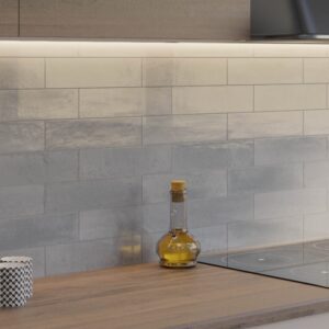 Grey Mix Gloss Subway Tile