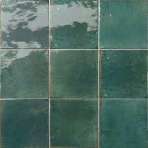 Green Mix Gloss Square Tile