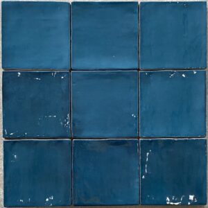 Mid Blue Variegated Gloss Tile