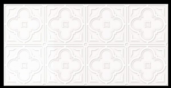 Cotton White Gloss Infinity Basilica Pressmetal Look