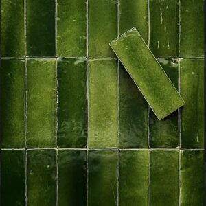 Dark Green Gloss Handmade Moroccan Style Bejmat Sculpt
