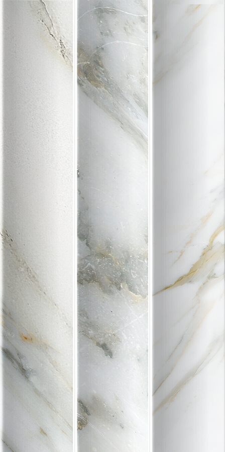 Calacatta Gold Matt Fluted Tile