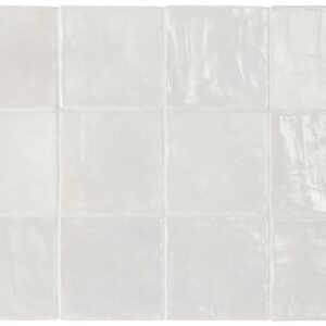 Light Grey Pearlescence Ceramic Zellige Style Tile