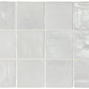Silver Grey Pearlescence Ceramic Zellige Style Tile