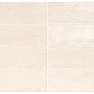 Ivory Pearlescence Ceramic Zellige Style Tile