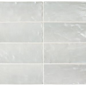 Silver Grey Pearlescence Ceramic Zellige Style Tile