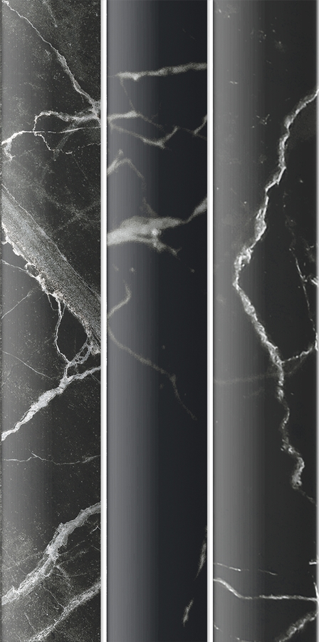 Marquina Black Matt Fluted Tile