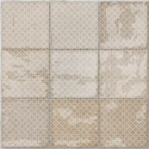 Mudbrick Beige Gloss Incise (Star and Cross Pattern)