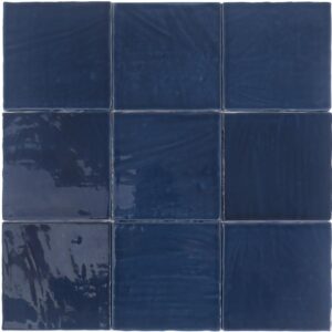 Blue Uneven Finish Gloss Tile