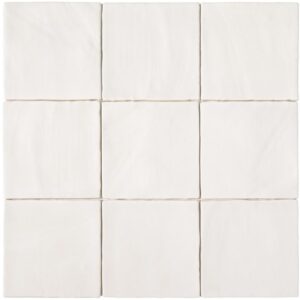 White Matt Uneven Finish Tile
