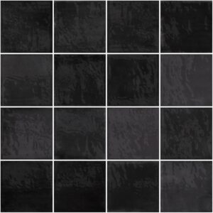 Black Gloss Zellige Style Tile