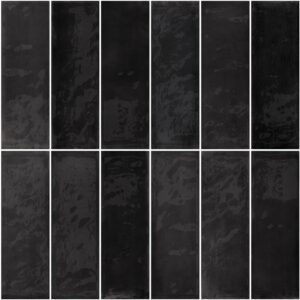 Black Matt Zellige Style Subway Tile