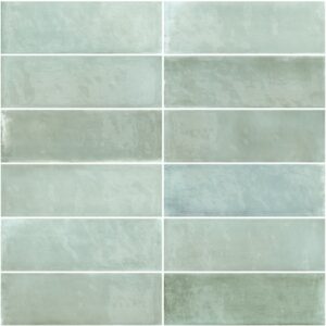 Light Green Gloss Zellige Style Subway Tile