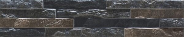 Dark Grey Matt Stackstone Look Tile