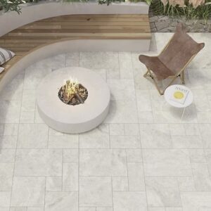 Biege in/Out Travertine Look French Pattern