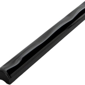 Black Gloss Dado Wavy Listello