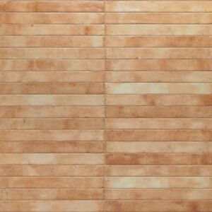 Beige Gloss Elongated Brick Shape Tile