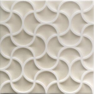 White Lines on Yellow Beige Base Tile