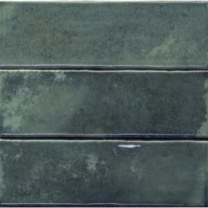 Mid Green Gloss Subway Style Tile