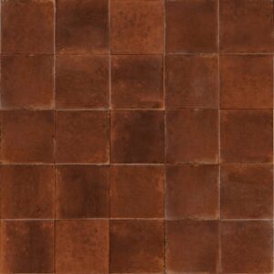 Toffee Brown Mix Gloss Zellige Style Mediterranean Tile