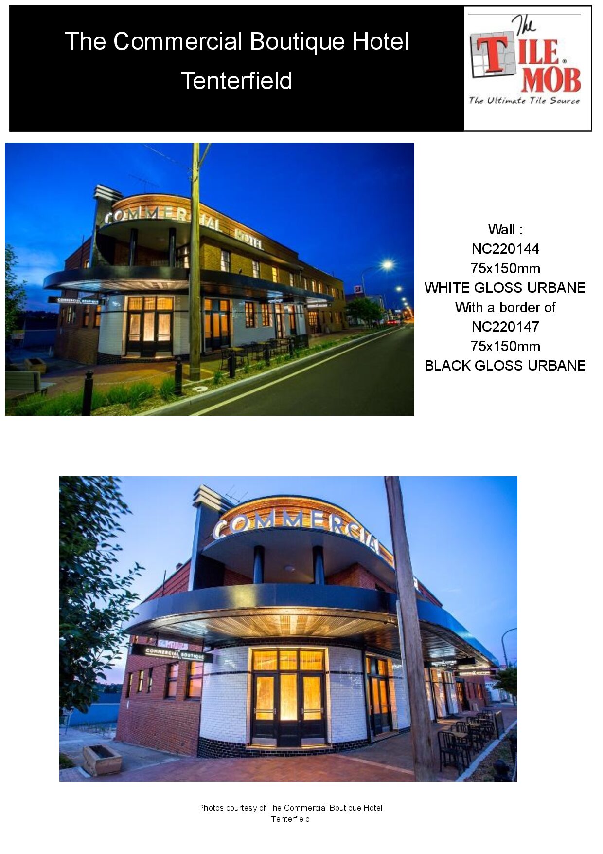 The Commercial Boutique Hotel Tenterfield — page 1