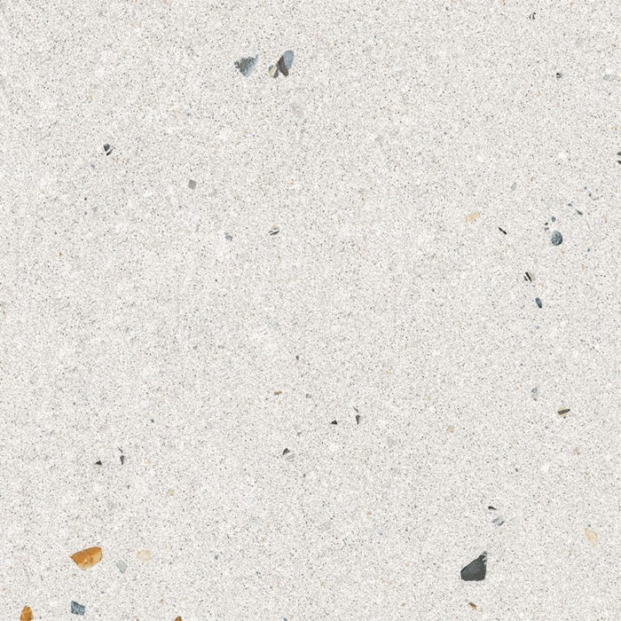 WHITE GREY MATT TERRAZZO LOOK TILE