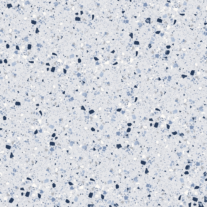 BLUE MATT LARGE PORCELAIN CHIP TERRAZZO LOOK TILE