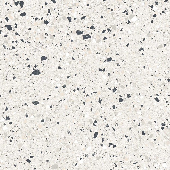 LIGHT GREY MATT LARGE PORCELAIN CHIP TERRAZZO LOOK TILE