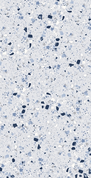 BLUE MATT LARGE PORCELAIN CHIP TERRAZZO LOOK TILE