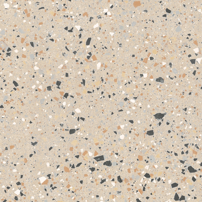 BEIGE MATT LARGE PORCELAIN CHIP TERRAZZO LOOK TILE