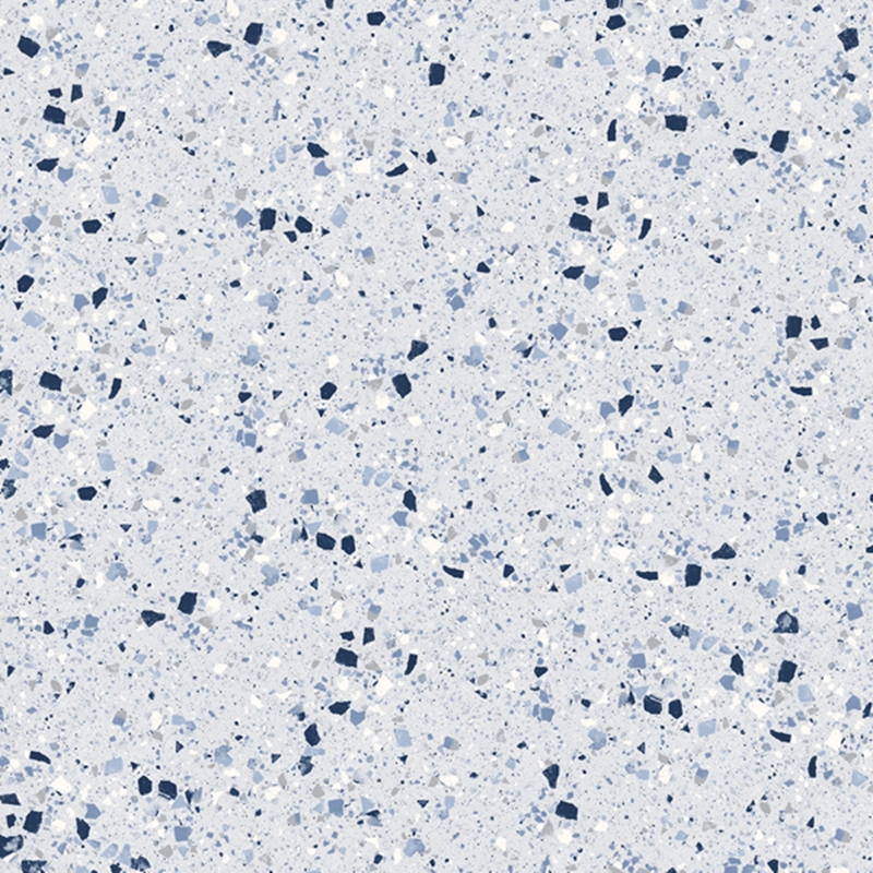 BLUE MATT LARGE PORCELAIN CHIP TERRAZZO LOOK TILE