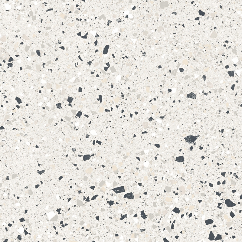 LIGHT GREY MATT LARGE PORCELAIN CHIP TERRAZZO LOOK TILE