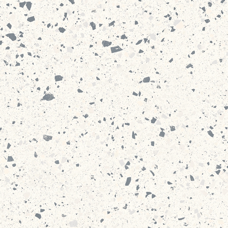 WHITE MATT LARGE PORCELAIN CHIP TERRAZZO LOOK TILE