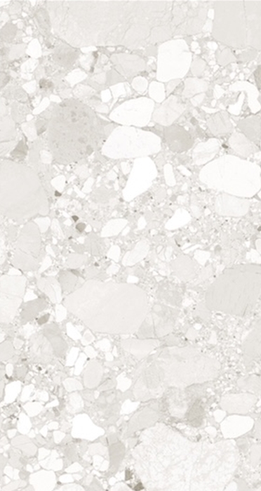 LIGHT GREY MATT TERRAZZO LOOK PORCELAIN TILE