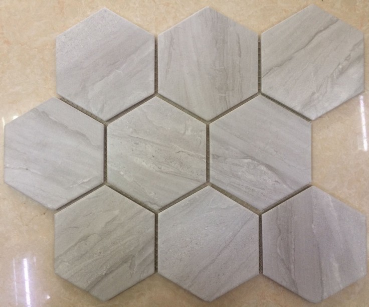 BONE LARGE MATT HEX CEMENTO - 95x110mm Hexagon | The Tile Mob