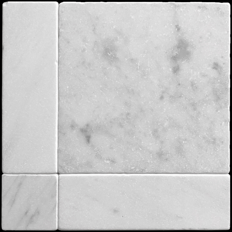 CARRARA C, ORIENTAL WHITE TUMB MARBLE LYON MOS