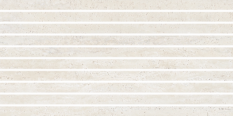 BIANCO MATT TRAVERTINE LOOK FEATURE MOSAIC PORCELIAN