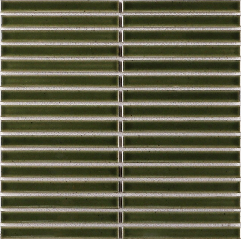 OLIVE GREEN GLOSS FINGER MOSAIC