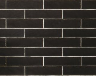 BLACK GLOSS HANDMADE LOOK SUBWAY TILE